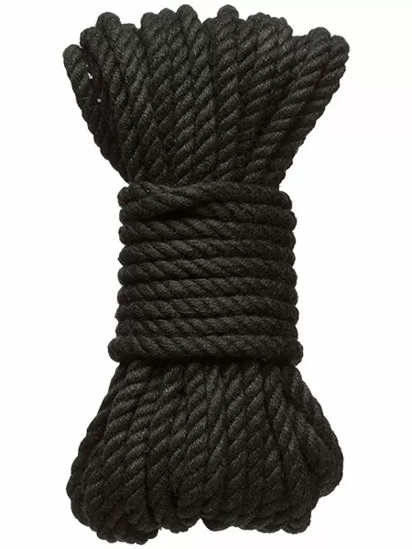 Натуральная веревка для связывания Doc Johnson Merci Bind & Tie, 9,14 м, черная