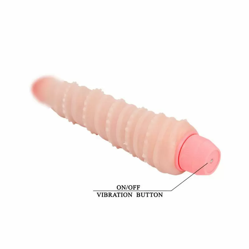 Вибратор-елочка Flexi Vibe Sensual Spine с гибким хребтом – телесный