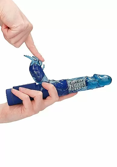 ВИБРАТОР КРОЛИК ROTATING BEETLE - синий