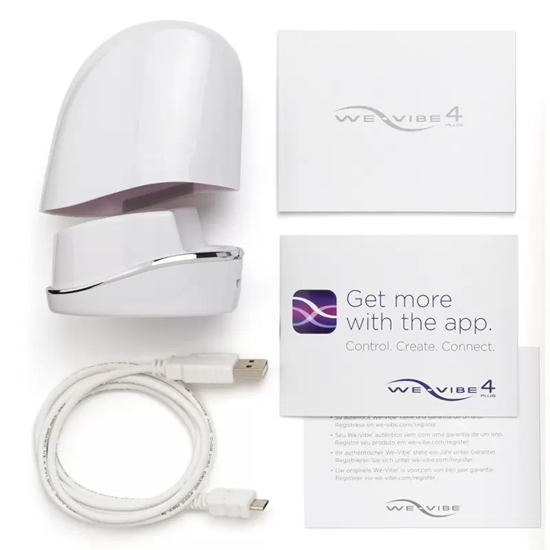 Вибромассажер для пар на радиоуправлении We-Vibe 4 Plus – розовый