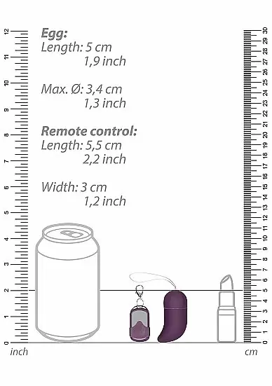 Виброяйцо для стимуляции точки G с пультом управления Small Wireless Vibrating G-Spot Egg (Фиолетовый)