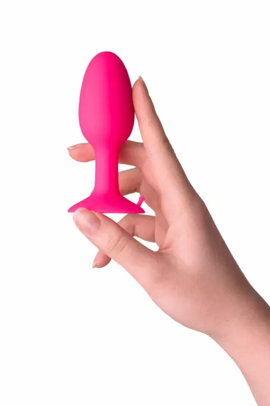 Силиконовая анальная втулка со стальным шариком внутри TOYFA POPO Pleasure – размер S