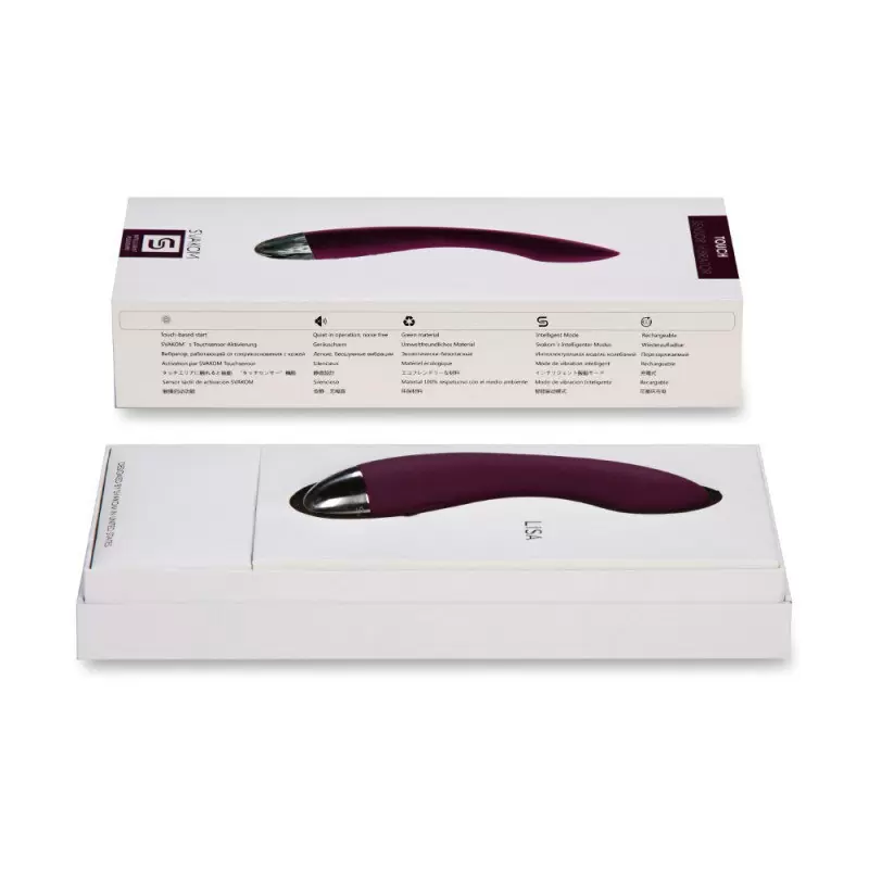 Сенс-вибратор G-точки Lisa включающийся от прикосновений – фиолетовый