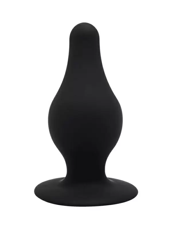 Термореактивная анальная пробка SILEXD Plug Model 2, с заострённым кончиком, 7,2 см, силикон, черный