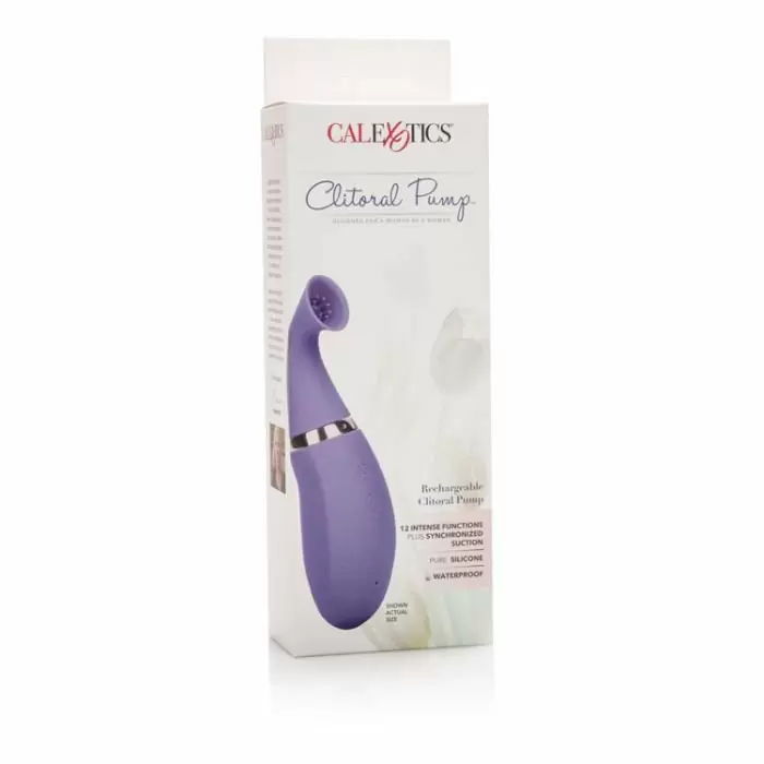 Клиторальный вибратор с функцией лёгкого всасывания Calexotics Intimate Pump Rechargeable Clitoral Pump – сиреневый