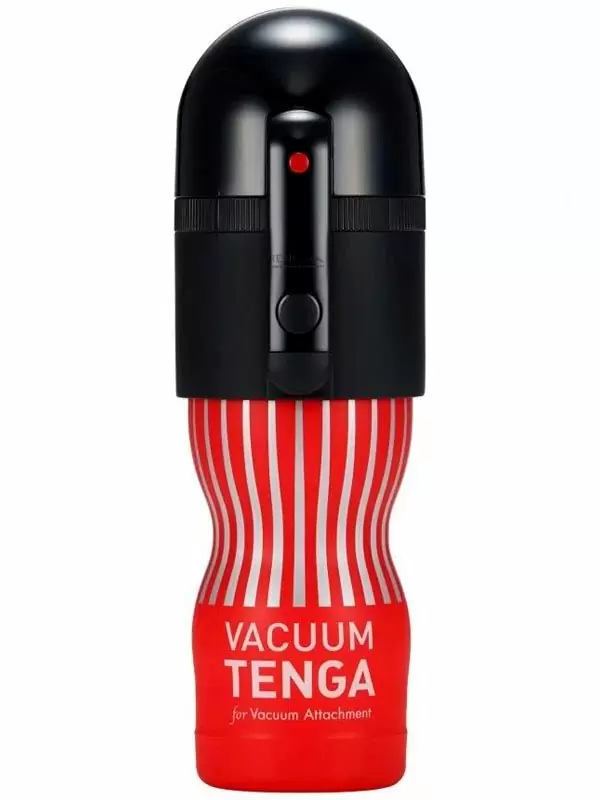 Набор Tenga Vacuum Max: мастурбатор и устройство для создания вакуума, 7,2 см, черный с красным | Он и Она 18+