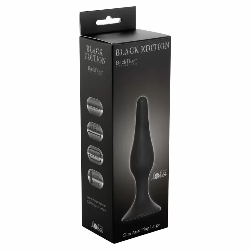 Анальная пробка Slim Anal Plug Large Dark Grey 4205-04Lola