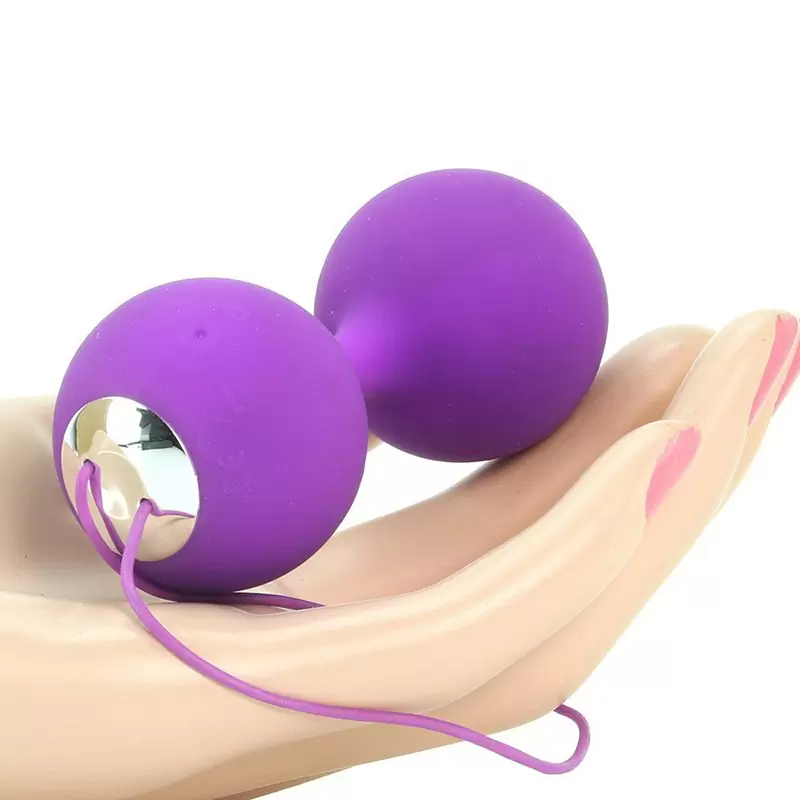Перезаряжаемые вагинальные шарики Embrace Love Balls – фиолетовые