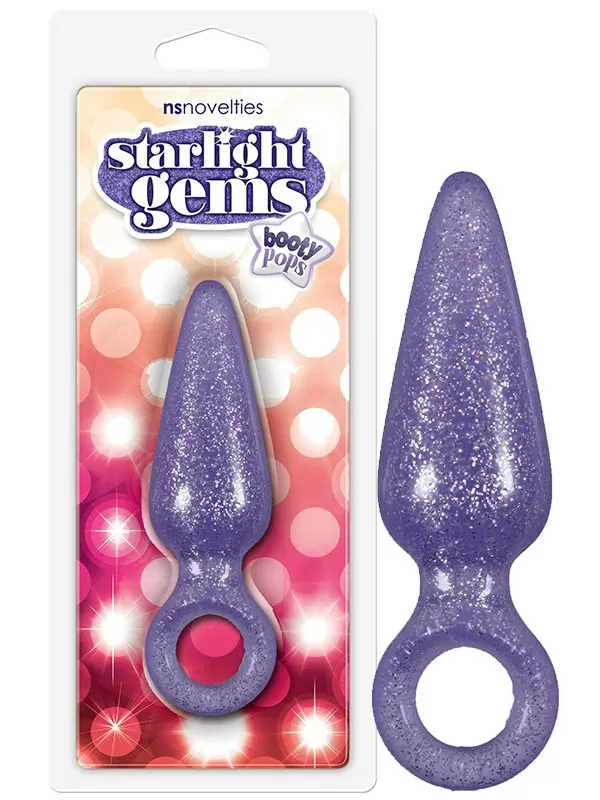 Анальная пробка Booty Pops средняя – фиолетовая	