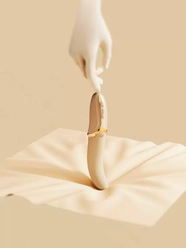 Элегантный вибратор Zalo EVE, 22 см, 6 режимов, с имитацией оральных ласк, функцией нагрева, бежевый