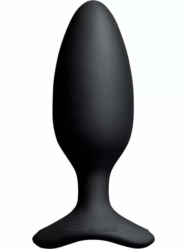 Инновационная анальная вибропробка, LOVENSE Hush 2, 15 см, управление через приложение, 7 режимов, размер M, черный