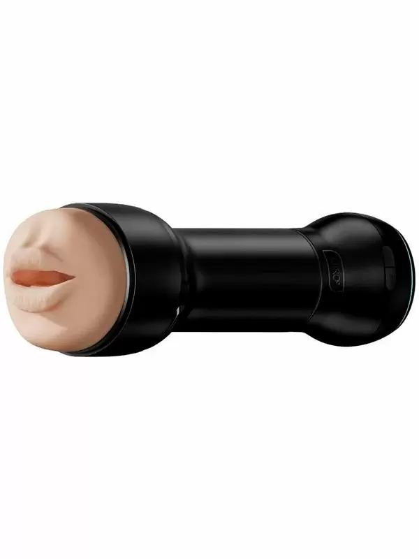 Набор Kiiroo: Мастурбатор Feel Stroker Mouth + интерактивная насадка PowerBlow, со всасывающим эффектом, черный