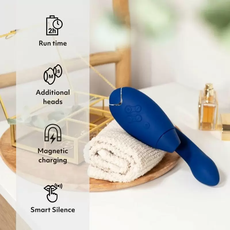 Вибратор для стимуляции клитора и зоны G Womanizer Duo 2 Blue