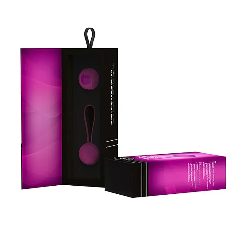 Набор из 2-х вагинальных шариков разного веса Stella I - Pink