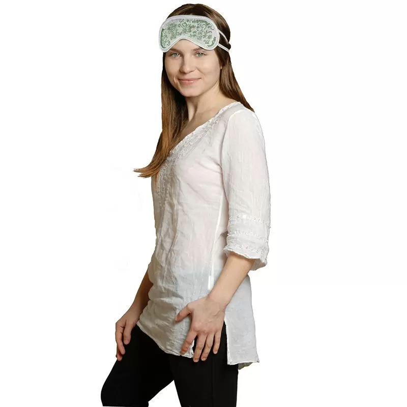 Маска для сна Алоэ Вера/Витамин Е - Садовая белая