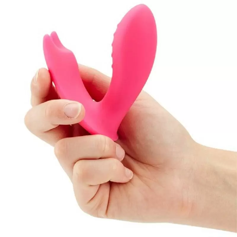 Современный клиторально-вагинальный стимулятор Eidolon - розовый