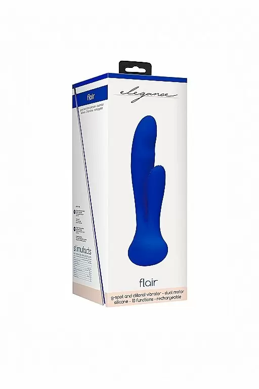 Вибрмассажер кролик Flair (синий)