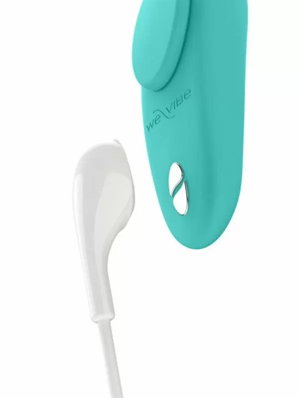 Интерактивный стимулятор клитора Womanizer We-Vibe Moxie+, с пультом Д/У, управление через приложение, 10 режимов, крепление на бельё