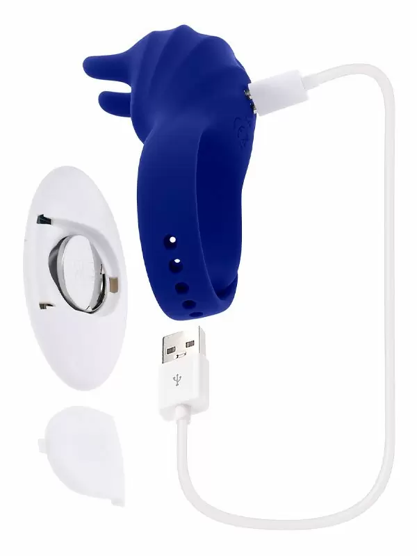 Регулируемое эрекционное кольцо Evolved Adjustable Fun Ring, с клиторальной подушечкой, с пультом ДУ, 9 режимов