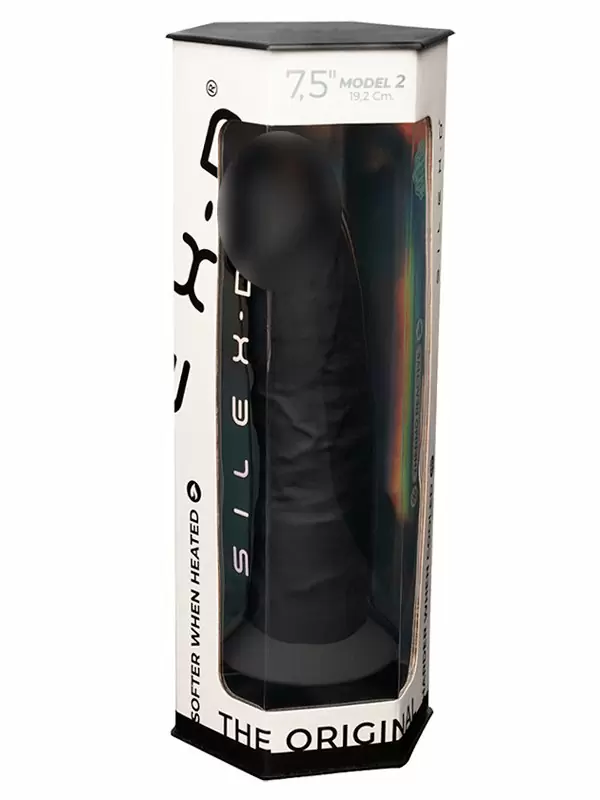 Реалистичный фаллоимитатор SILEXD Model 2, 19,2 см, силикон, черный