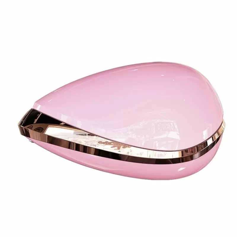 Розовый стимулятор клитора K-King: 10.5 см, 3 режима всасывания, силикон