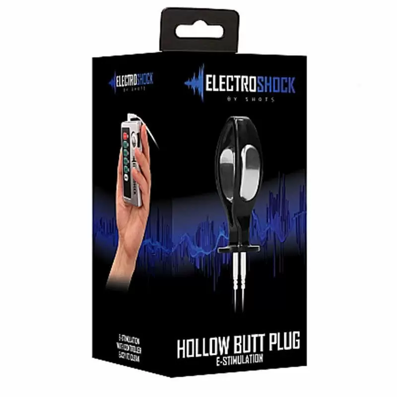 Электростимулятор E-Stim Hollow Butt Plug - Black