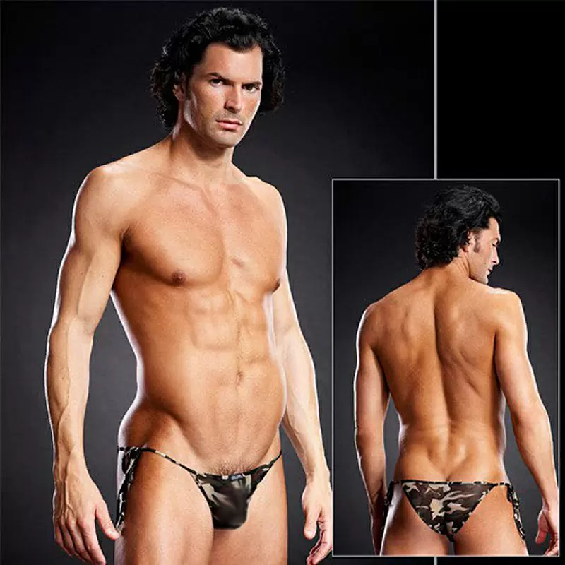 Мужские Side-Tie бикини BlueLine хаки – S/M