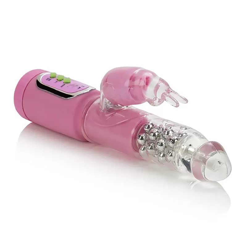 Хай-тек вибратор-кролик California Exotic Novelties First Time Jack Rabbits — розовый, 23,5 см