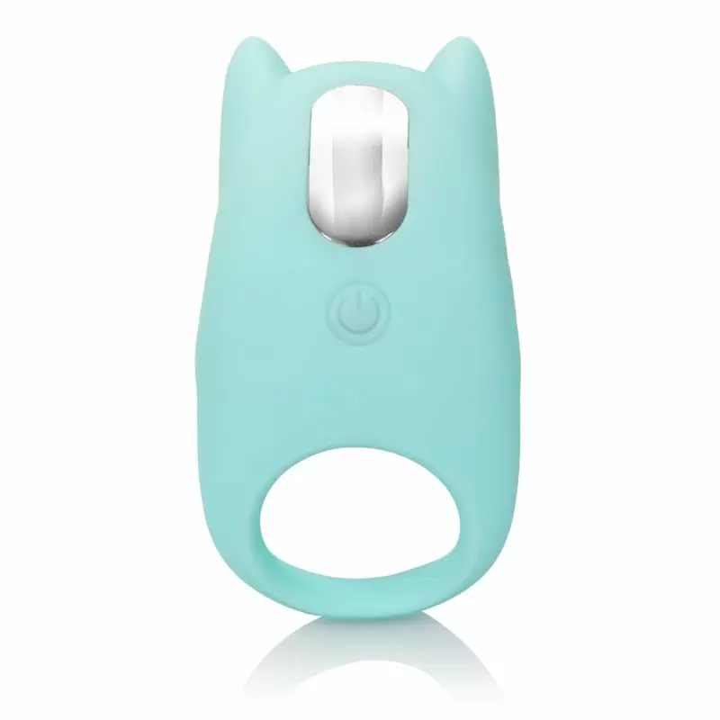 Оригинальное эрекционное кольцо Dual Exciter Enhancer с вибрацией – голубой