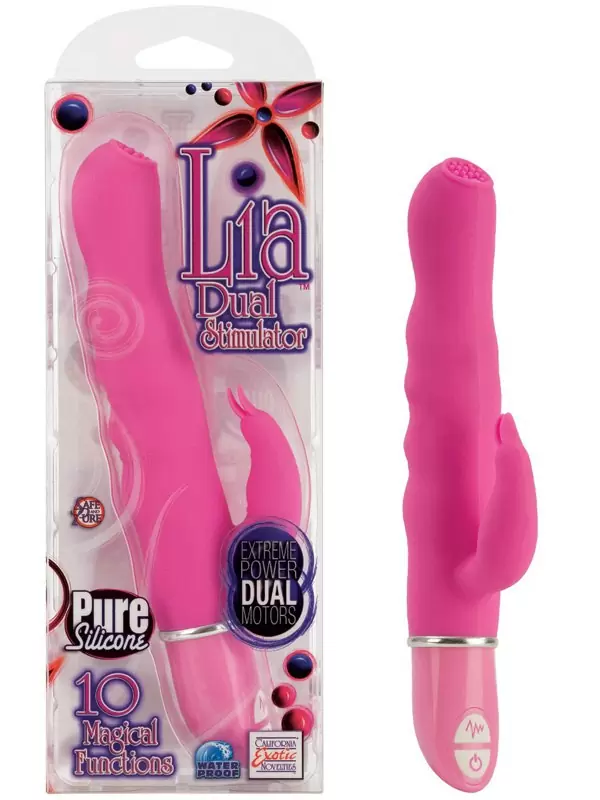 Водонепроницаемый двойной стимулятор Lia Dual