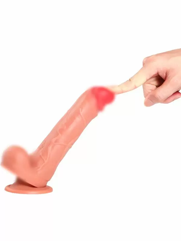Реалистичный фаллоимитатор REAL, с функцией пенетрации, с пультом Д/У, 20,5 см, ТПЕ