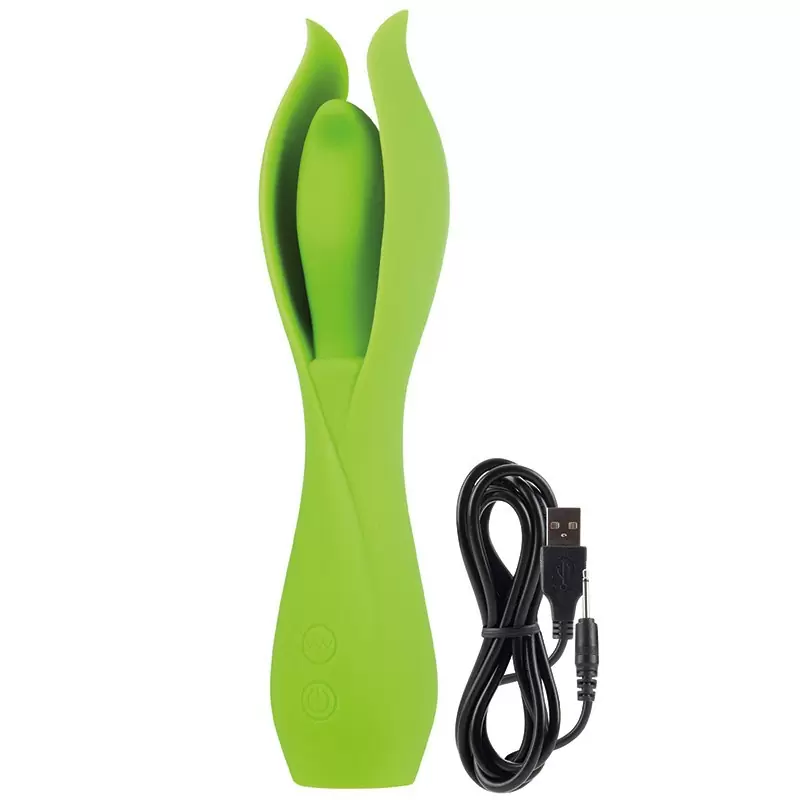 Вибромассажер с лепестками Lust by Jopen L6 – зеленый