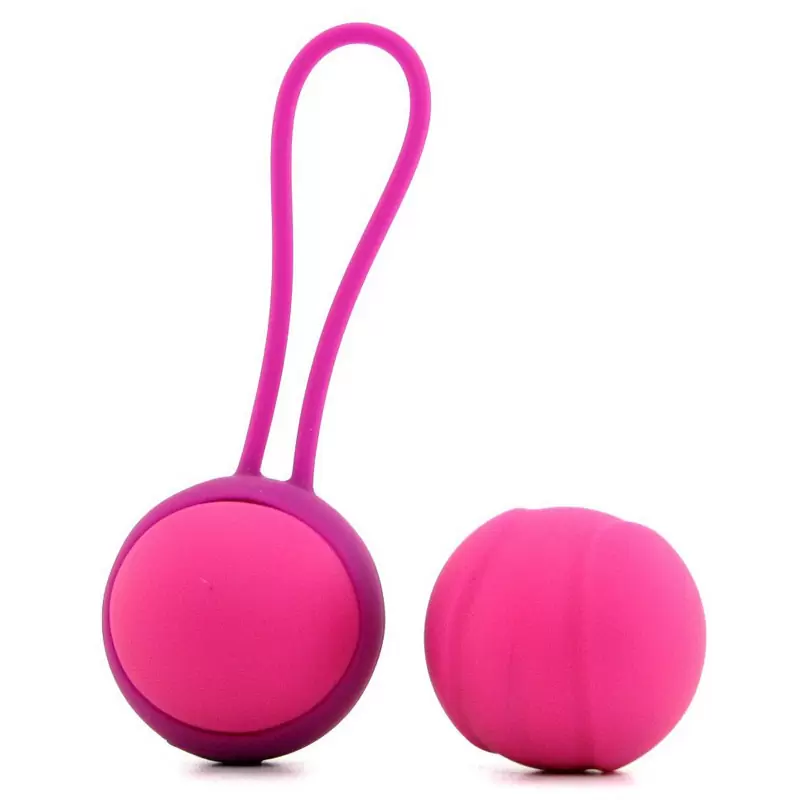 Набор из 2-х вагинальных шариков разного веса Stella I - Pink