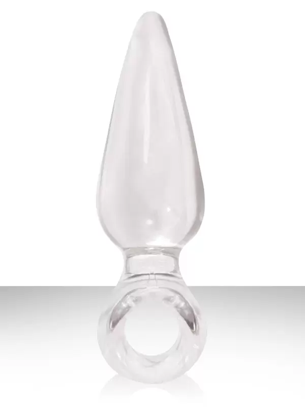 Анальная пробка мини с кольцом Jolie Pleasures - Clear