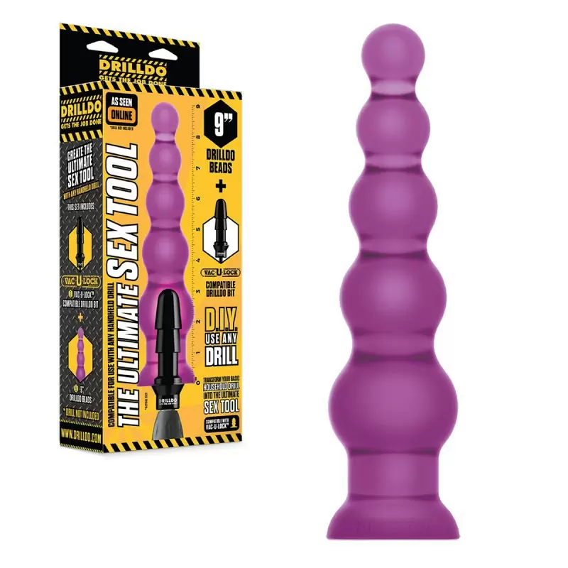 Анальная елочка для Drilldo и бит-адаптер - фиолетовый