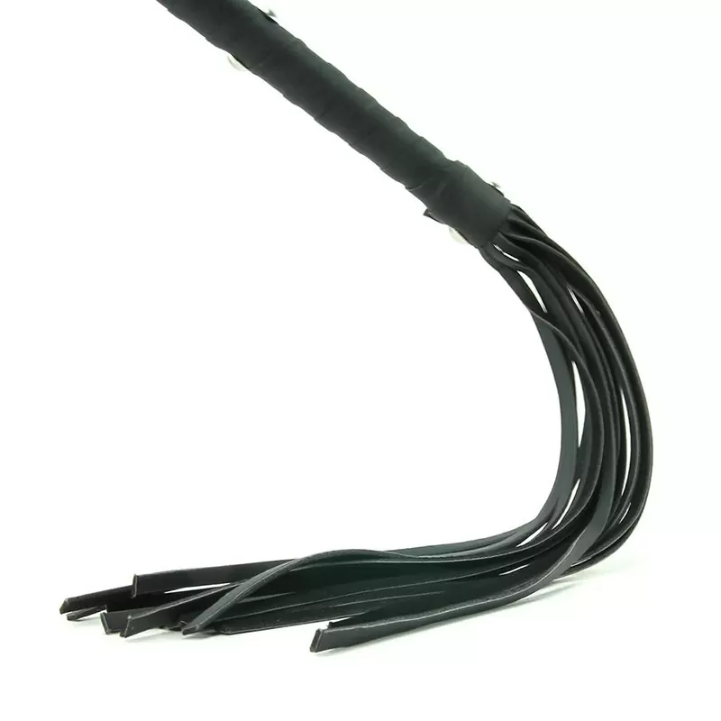 Плеть Deluxe Cat O'Nine девятихвостая – черная