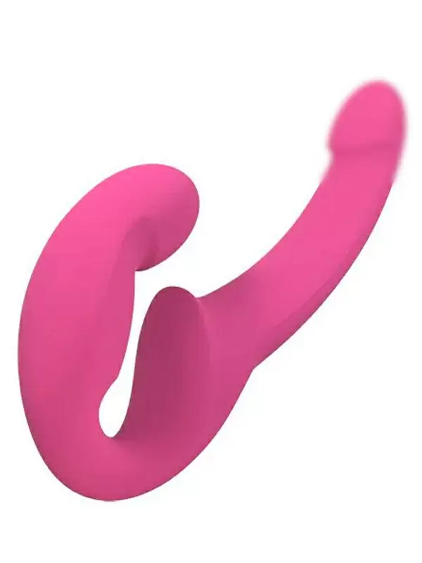 Анатомический страпон Fun Factory Share Lite, безремневой, диаметр 3,8 см, вишневый