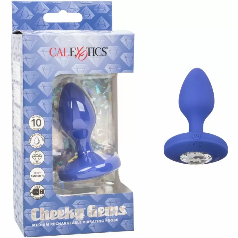 Перезаряжаемая анальная вибропробка Cheeky Gems Medium Rechargeable Vibrating Probe