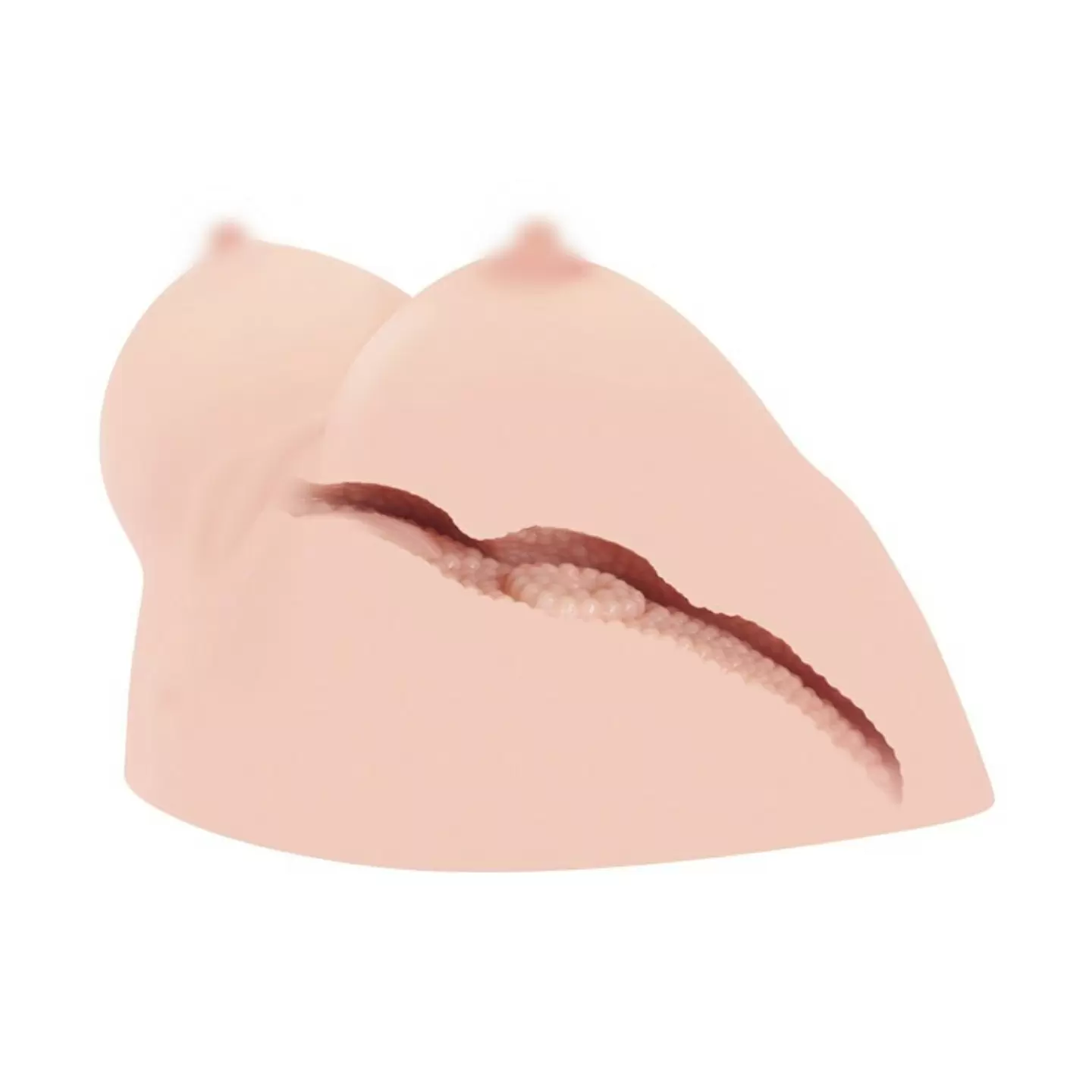 Мастурбатор грудь-вагина Juliana Breast+ с вибрацией – телесный