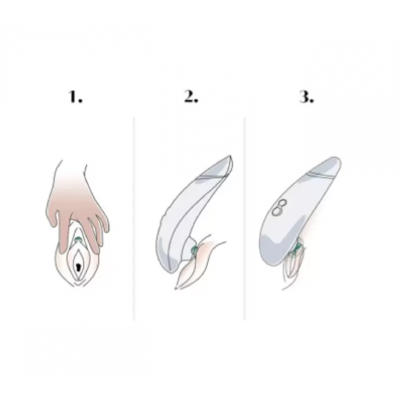 Бесконтактный стимулятор клитора Womanizer Marilyn Monroe, 14,8 см, белый мрамор