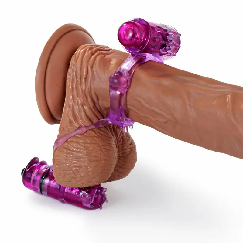 Эрекционное кольцо Screaming O - Woo Hoo с двумя вибростимуляторами