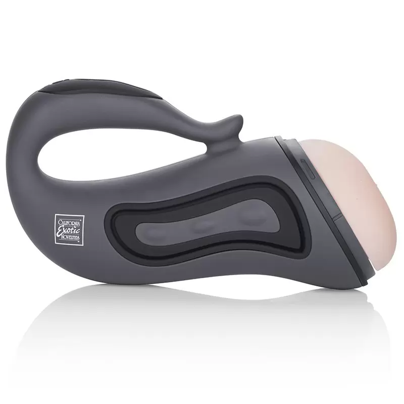 Мастурбатор анус Alpha Stroker 1 с вибрацией – серый