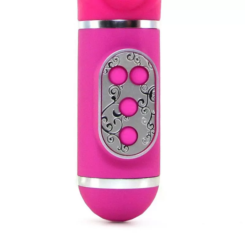 Вибромассажер Tantric Karma со стимуляцией клитора – розовый