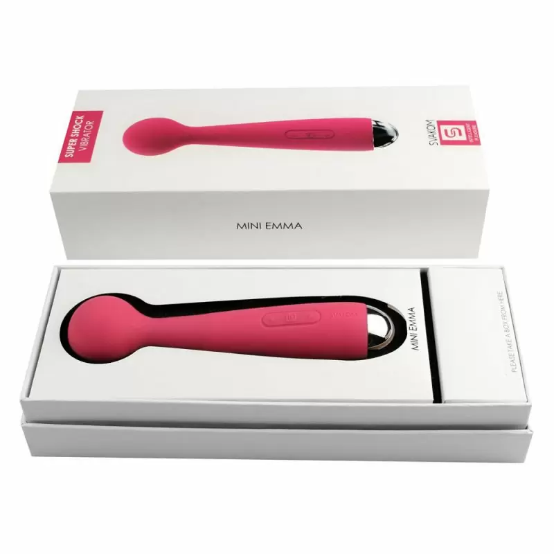 Вибратор Svakom Mini Emma c функцией подогрева - красный