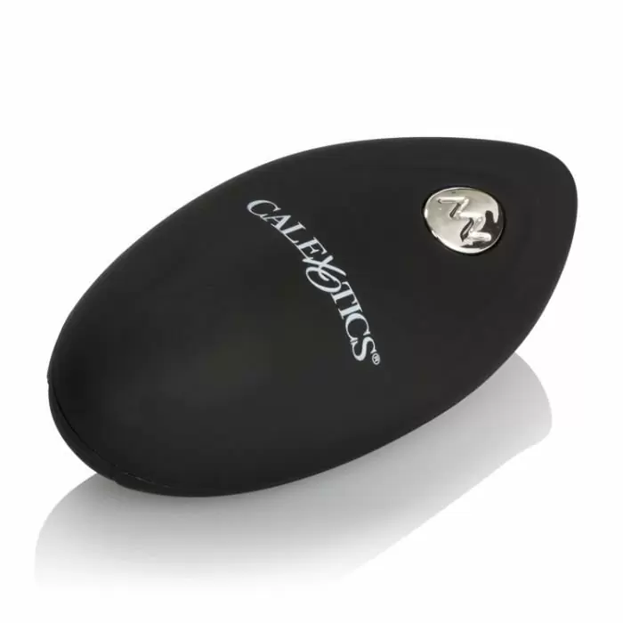 Вибропуля с дистанционным управлением Calexotics Silicone Remote Bullet – чёрный