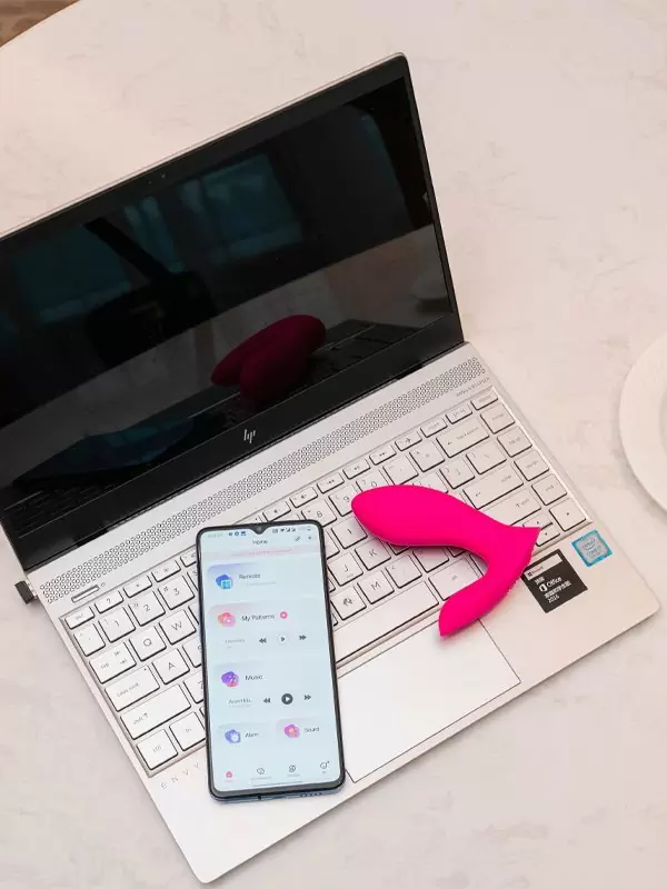 Носимый вибратор LOVENSE Flexer, для трусиков, 10,1 см, силикон, розовый