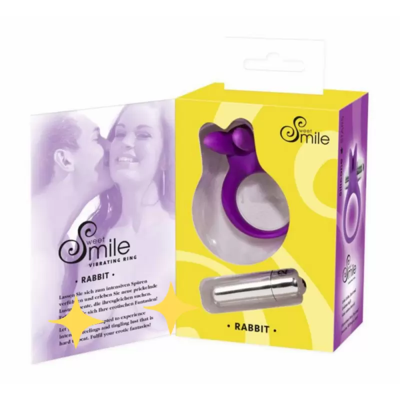 Эрекционное виброкольцо Smile Rabbit - фиолетовый