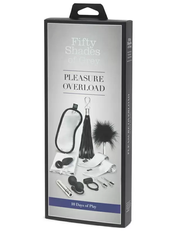 Набор игрушек Fifty Shades of Grey Pleassure Overload 10 предметов, черный