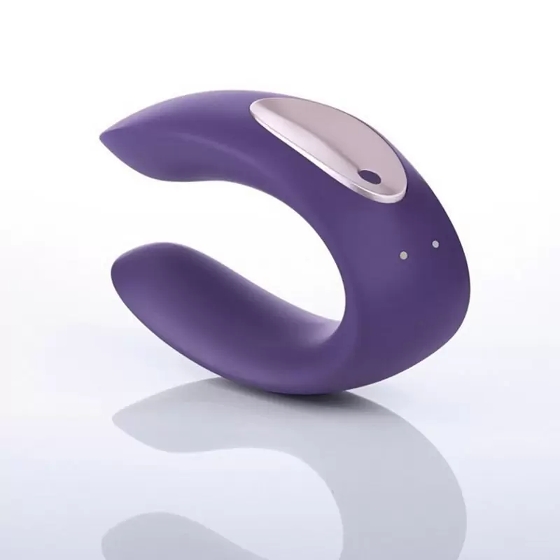 Мощный водонепроницаемый вибратор для пар Partner Plus – фиолетовый 