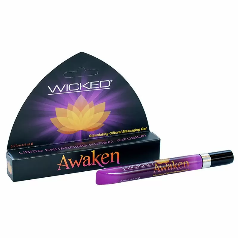 Возбуждающий массажный гель для клитора Wicked Awaken - 8,6 мл